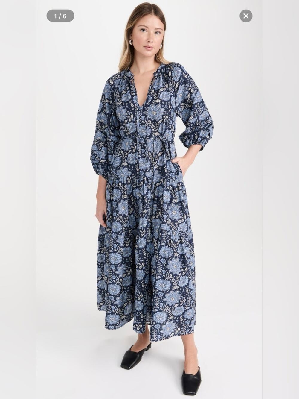 NWT NEW Apiece Apart Luminile Tier Maxi Dress Size Large